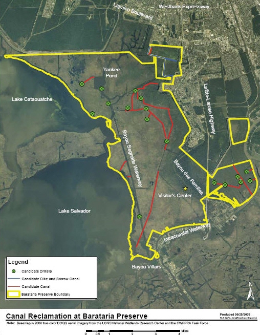 Map of Jean Lafitte NHP