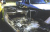 Boat struck by lightning